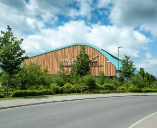 Hart Leisure Centre from the road