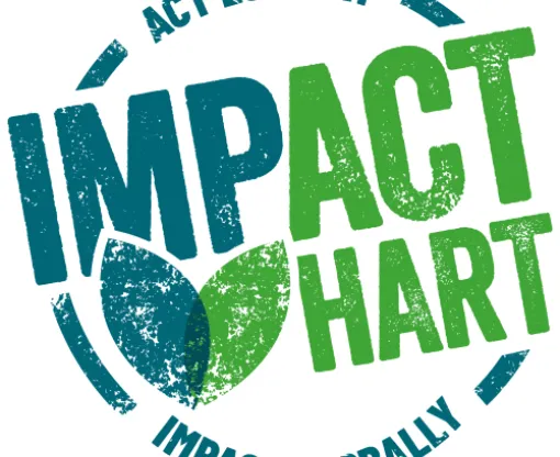 Impact Hart logo Act Locally Impact Locally