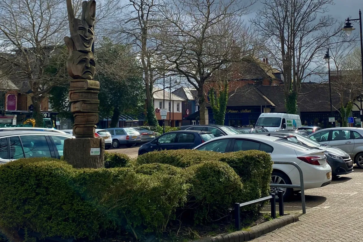 Cars in a car park