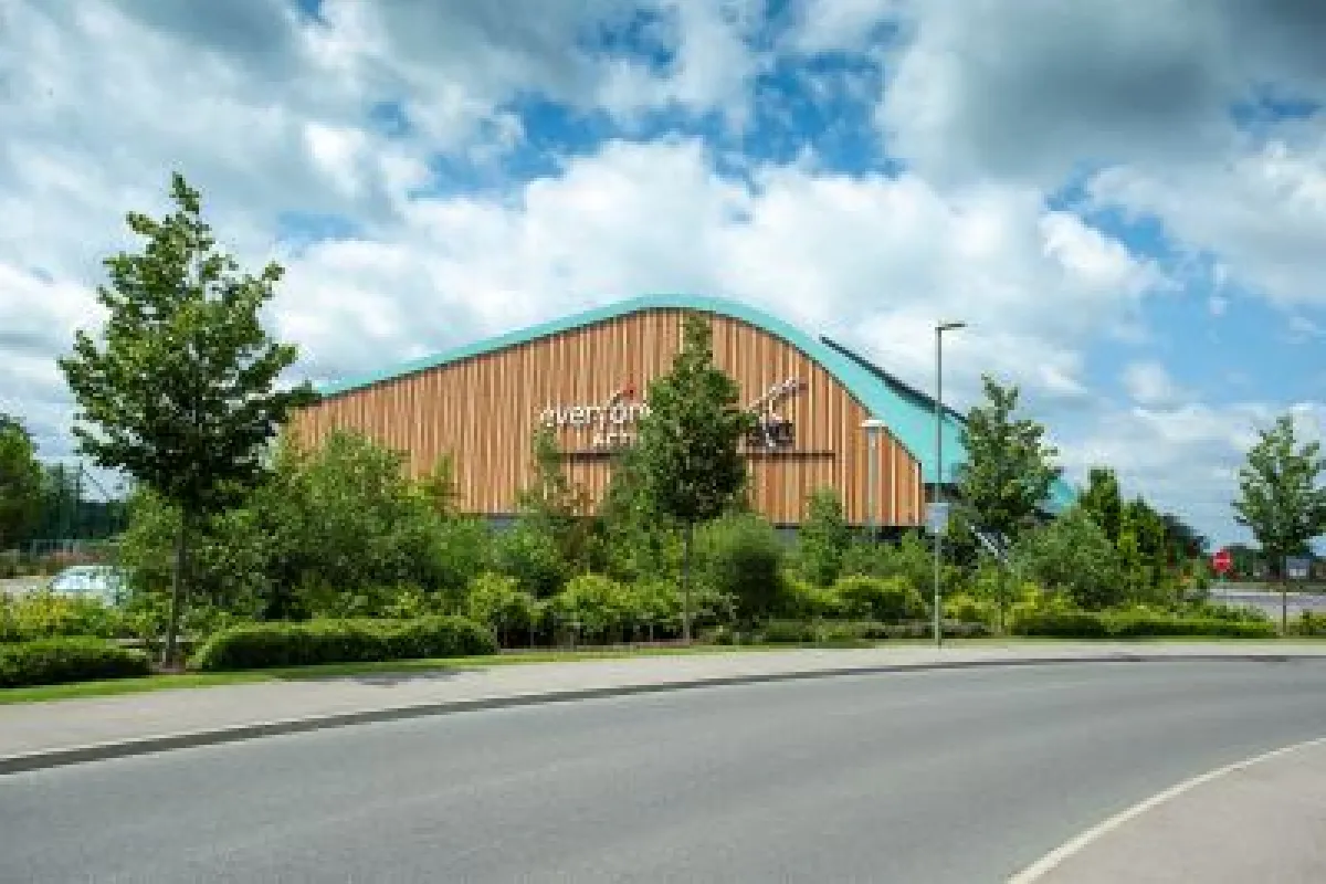 Hart Leisure Centre from the road