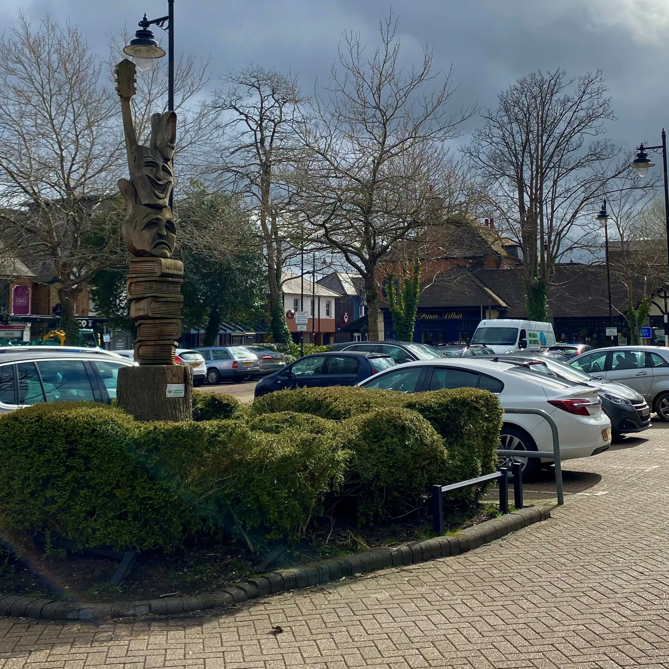 Cars in a car park