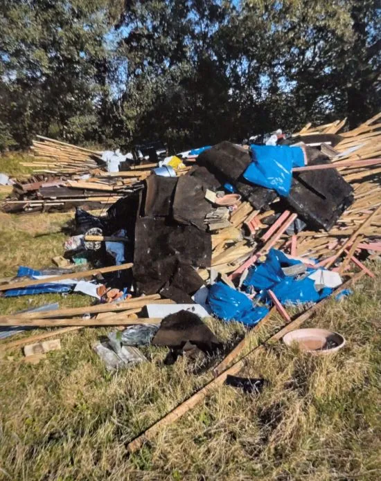 Fly-tipped waste 